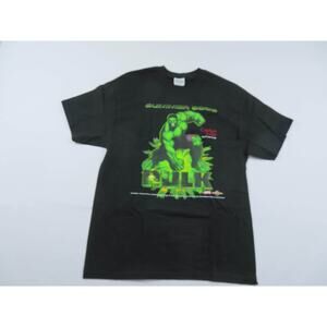 Con Agra Foods Hulk 2003 Movie Promo Black Green T-shirt Sz L Y2K